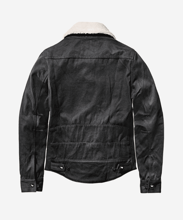 SA1NT Unbreakable Denim Shearling Collar Jacket - Large - Bild 2