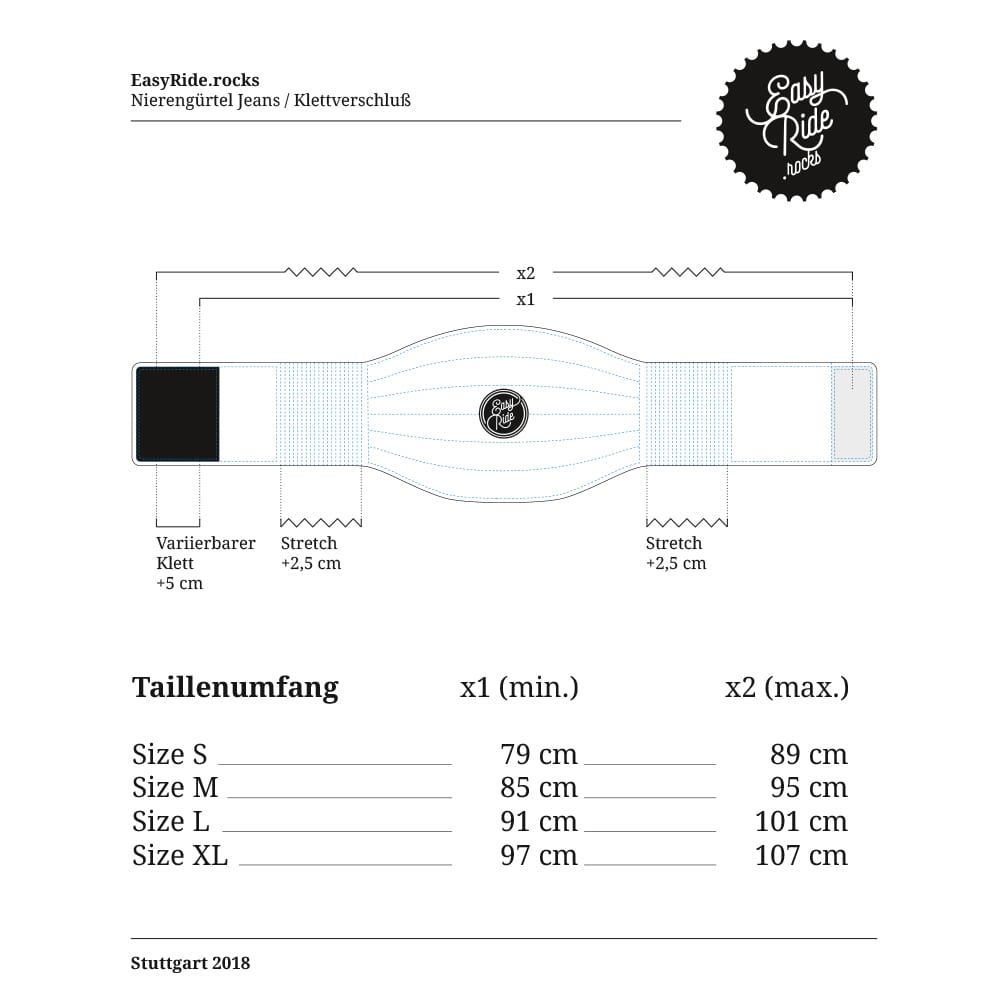 EasyRide Nierengürtel / Jeans - Medium - Bild 6